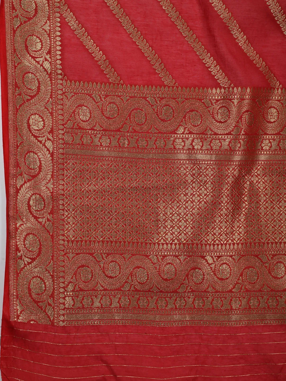 Booti Woven Chanderi Unstitched Suit Piece With Dupatta