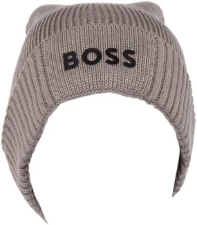 Boss Asic Beanie In Stone For Men