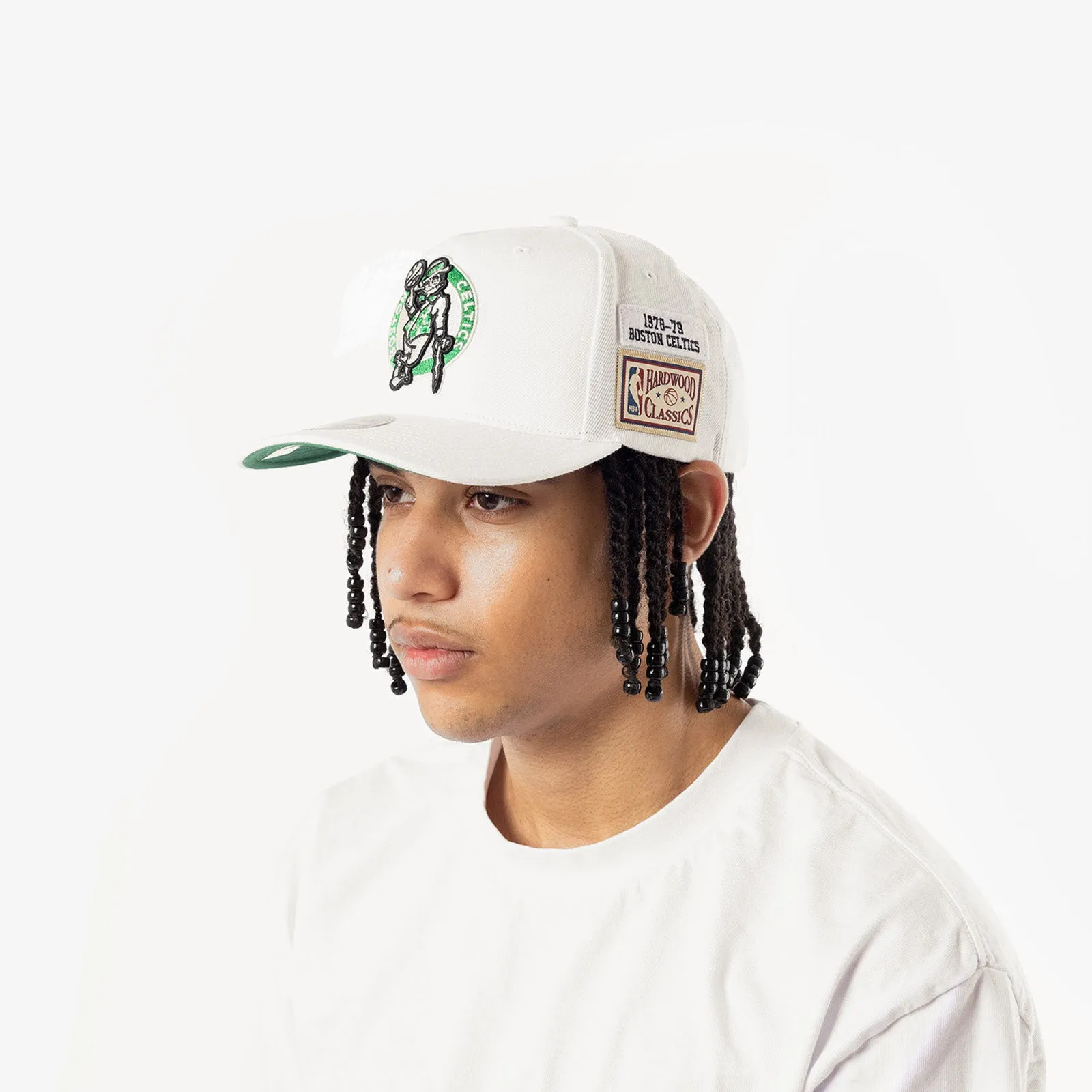 Boston Celtics HWC Patch Classic Redline Snapback - Cream