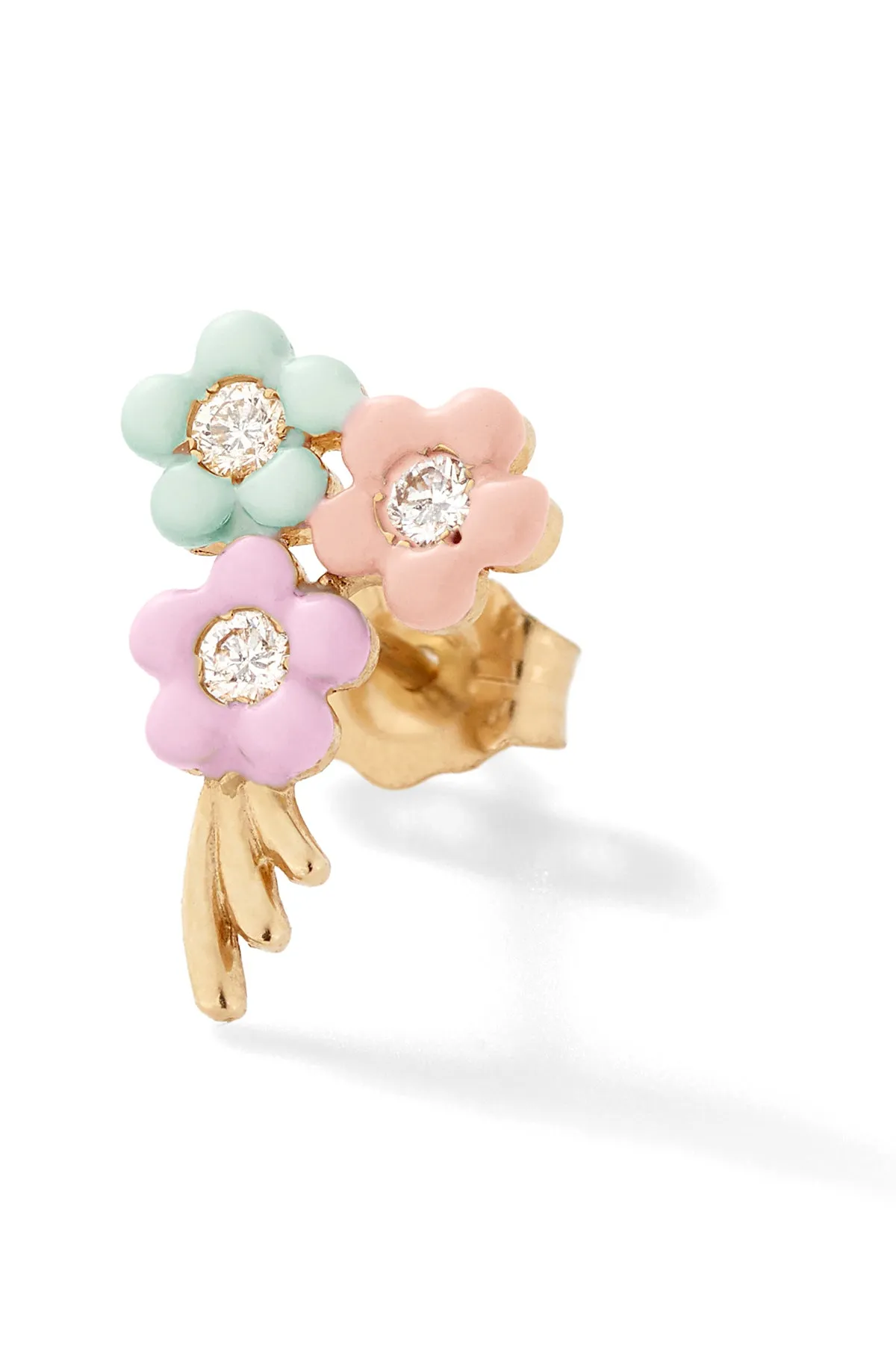 Bouquet of Flowers Stud - In Stock