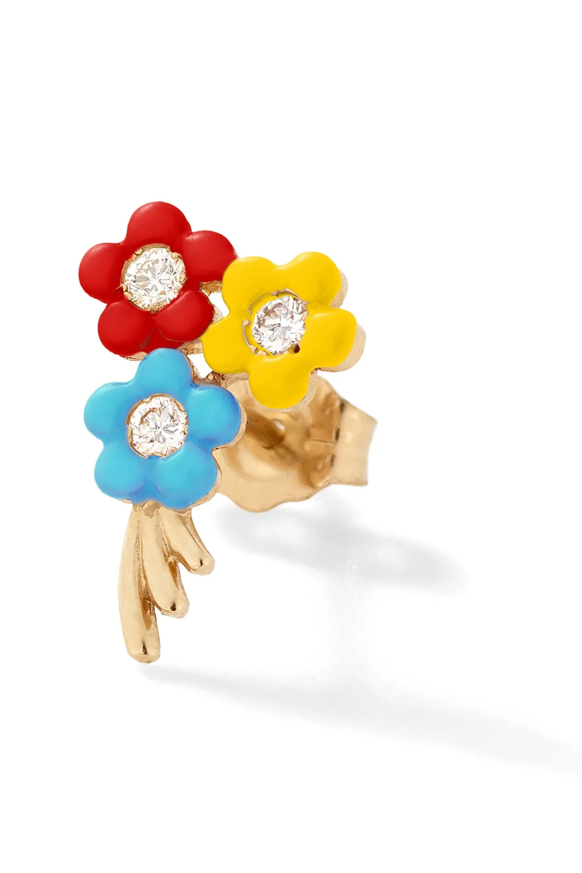 Bouquet of Flowers Stud - In Stock