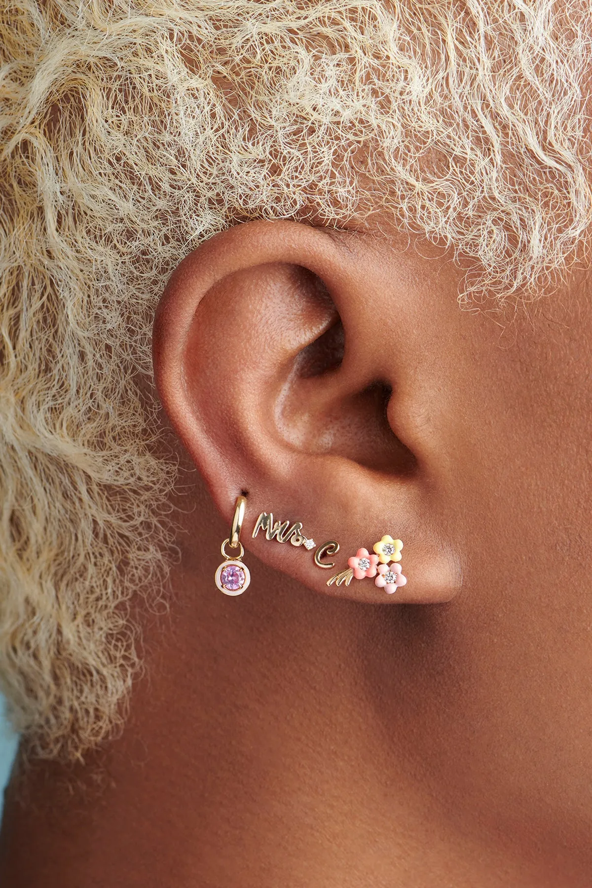 Bouquet of Flowers Stud - In Stock