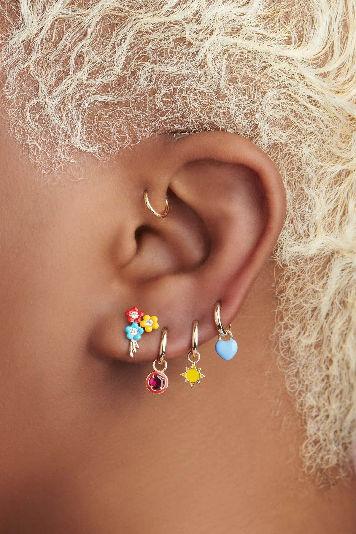 Bouquet of Flowers Stud - In Stock