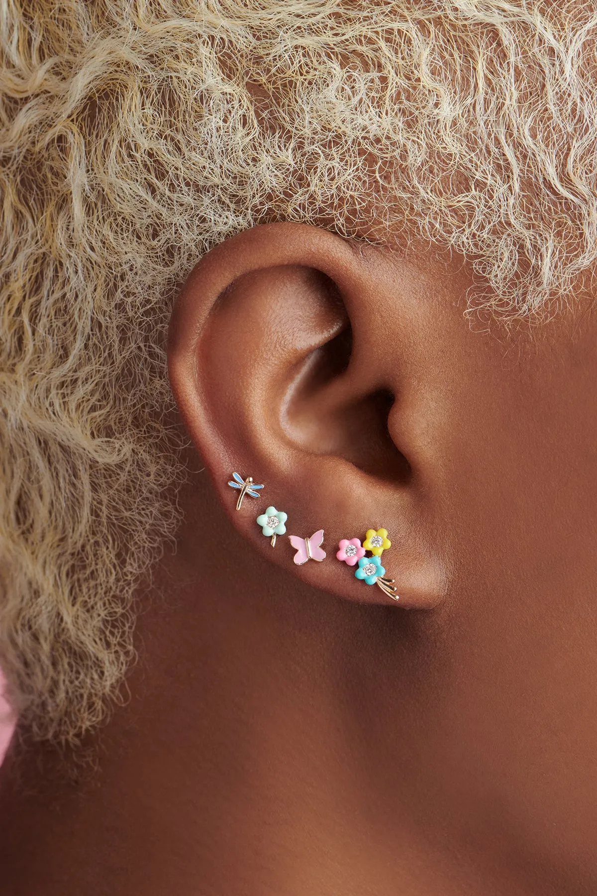 Bouquet of Flowers Stud - In Stock