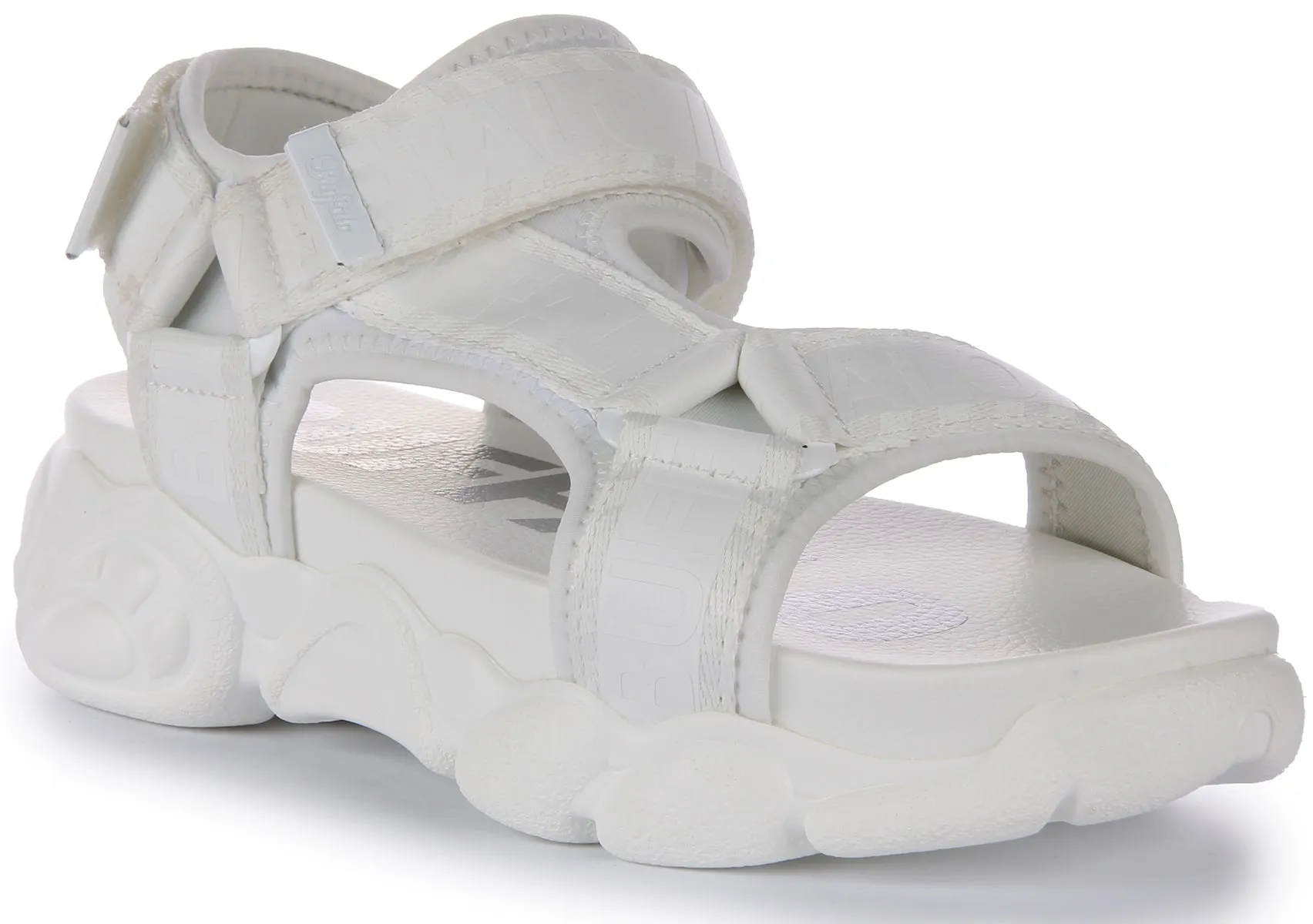 Buffalo Cld Tec Sandal In White For Women