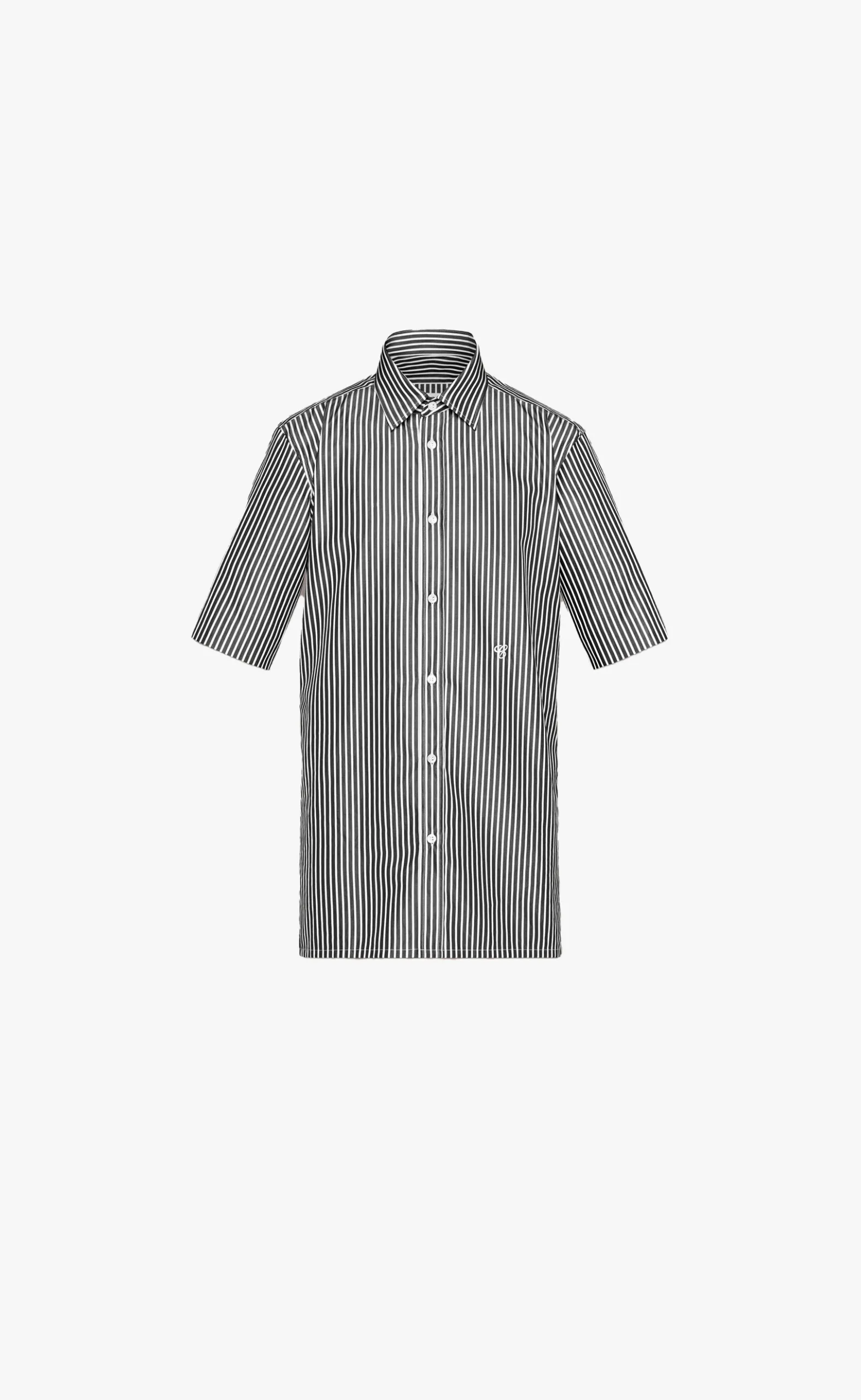 C STRIPED SHORT SLEEVE SHIRT