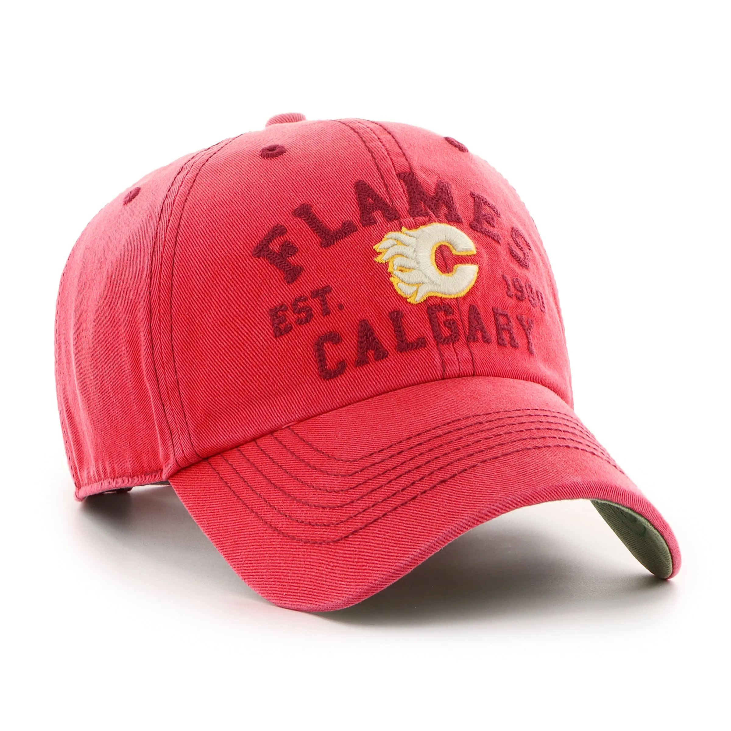 Calgary Flames NHL Dusted Steuben Clean Up Cap