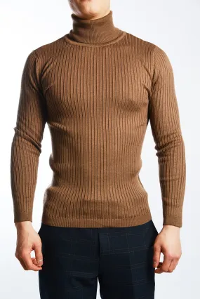 Cambridge Ribbed Turtleneck Euro Sweater