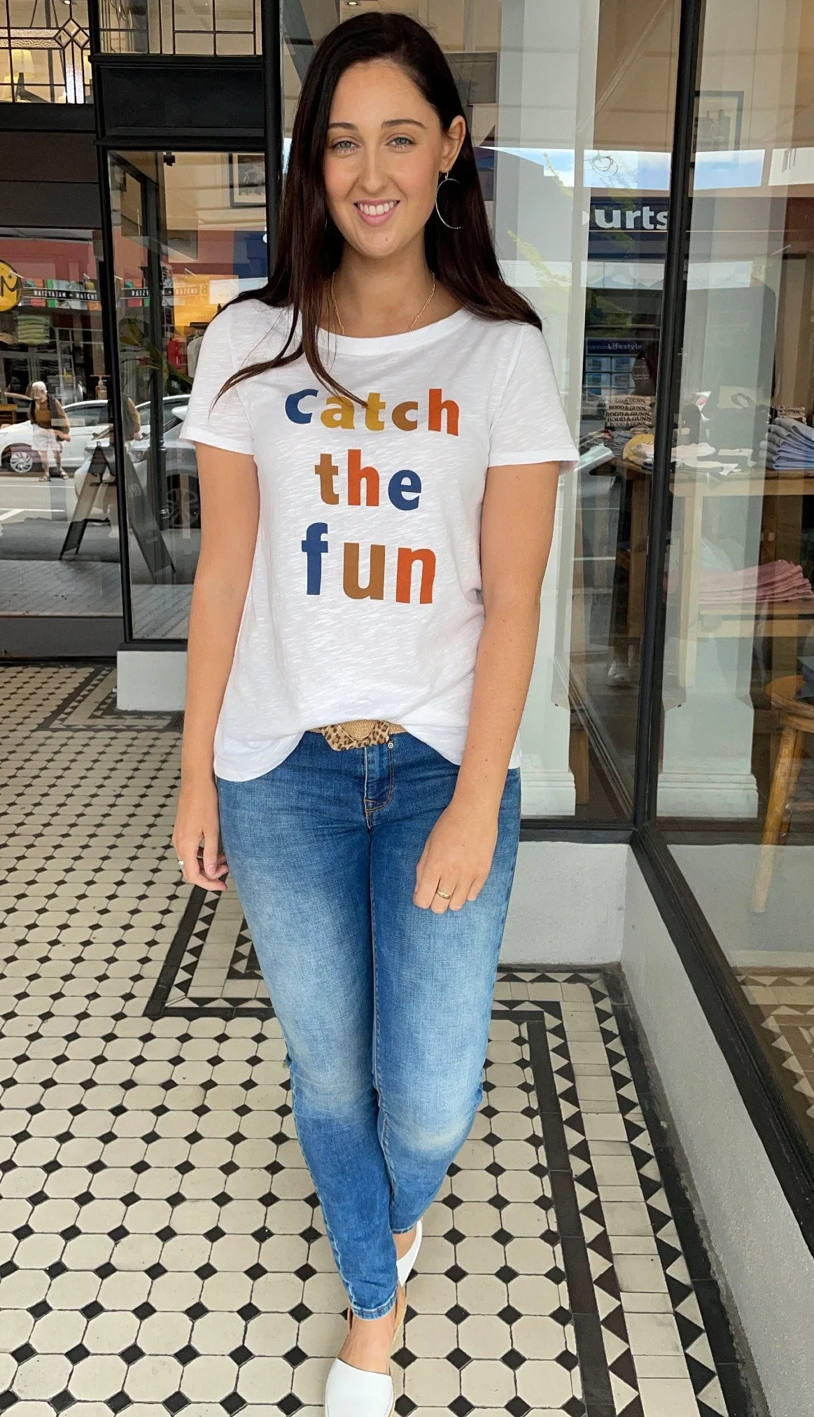 Catch the Fun Tee White