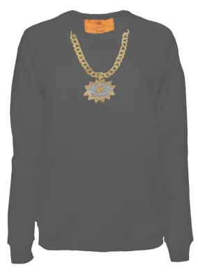 C.bonz Eye Pendant Chain Classic Crew Pullover