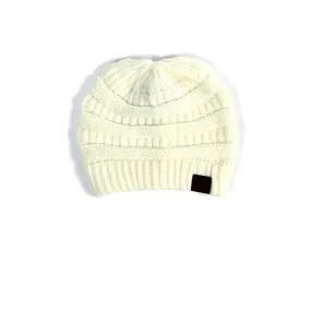 C.C. Slouchy Thick Hat - Ivory