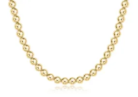 Choker Classic Gold 6mm Bead