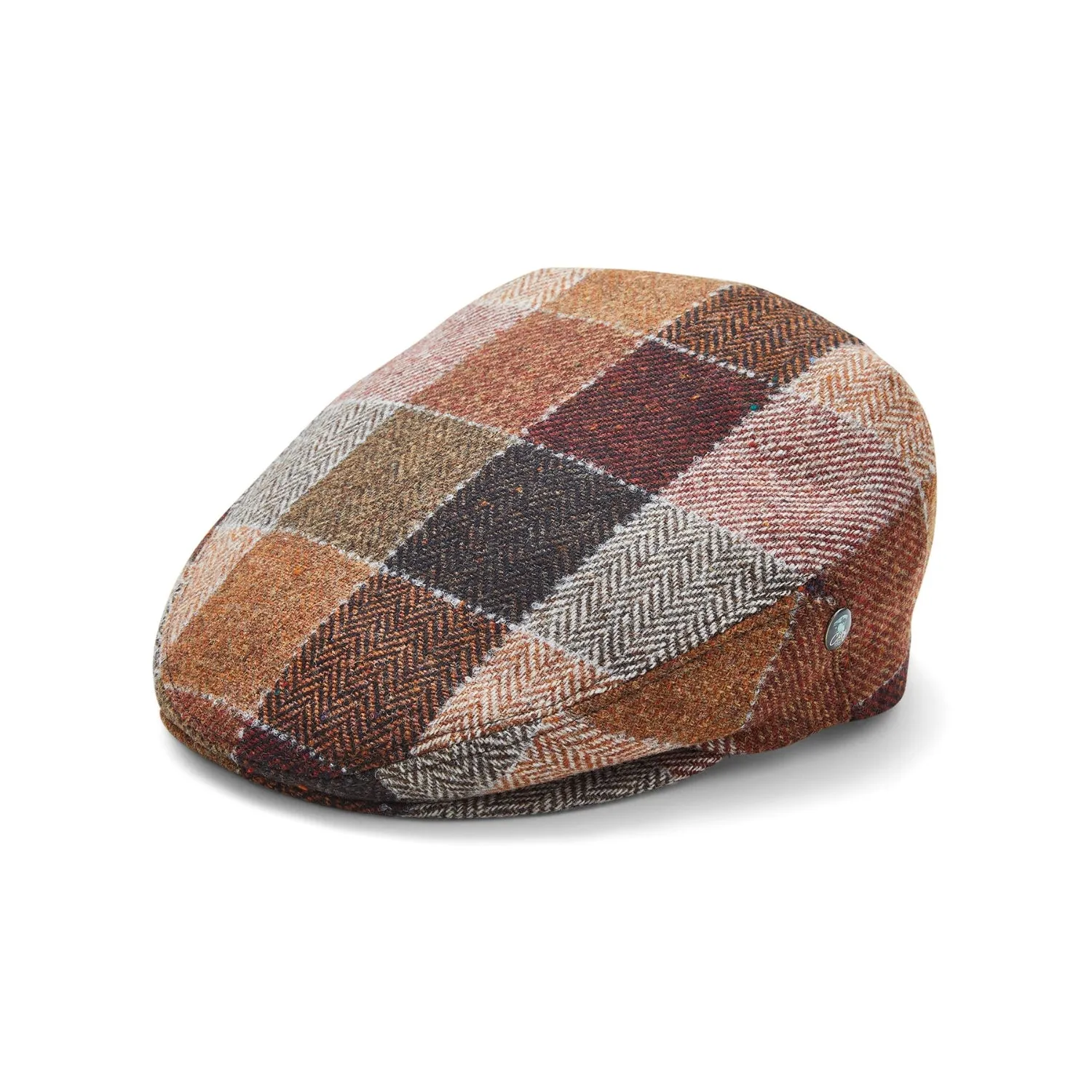 City Sport - Cool Comfort - Wool Flat Cap - Brown Check 4491