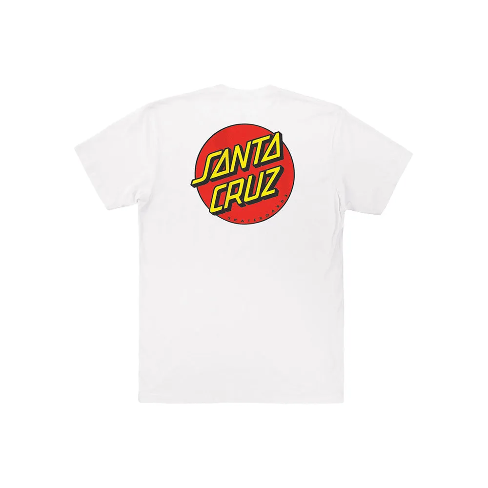 Classic Dot Chest S/S Lightweight T-Shirt (White)