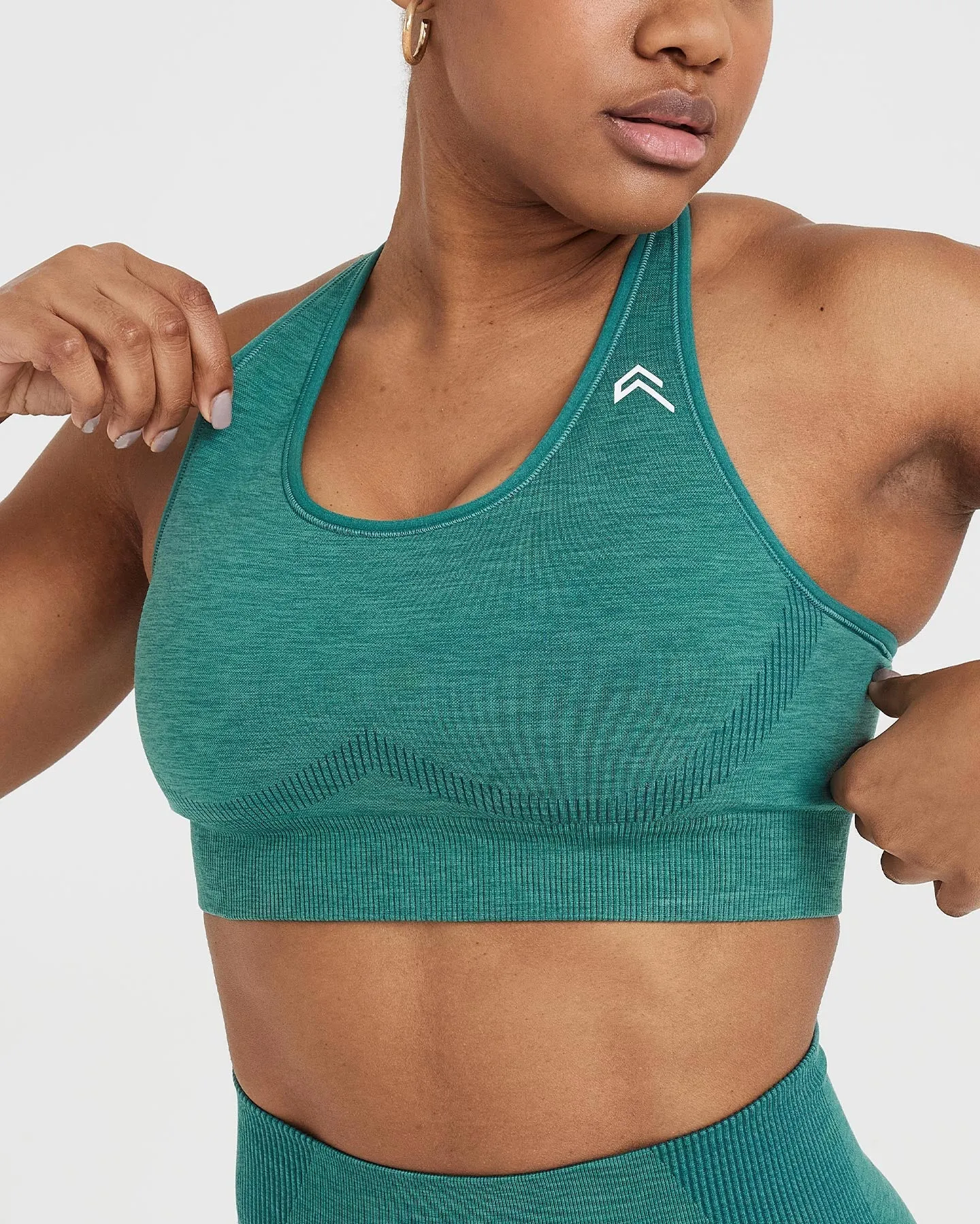 Classic Seamless 2.0 Bralette | Mineral Green Marl