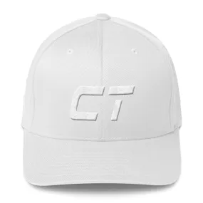 Connecticut - Structured Twill Cap - White Embroidery - CT - Many Hat Color Options Available