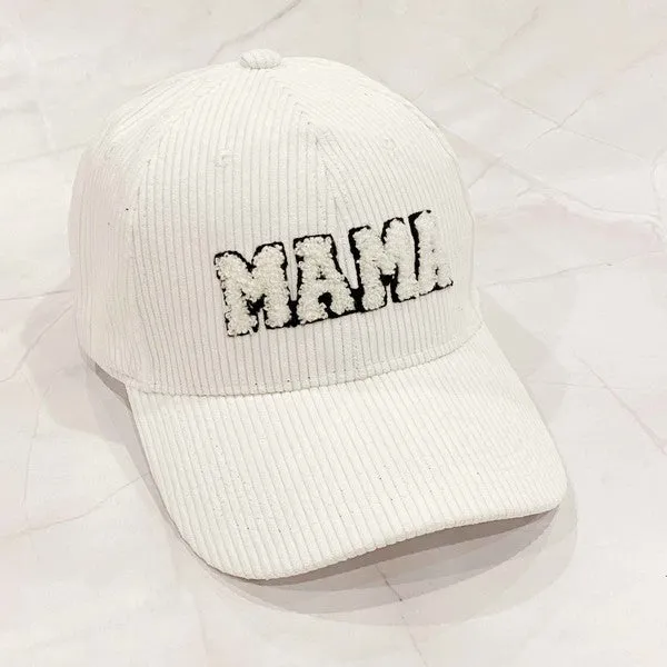 Corduroy Baseball Cap - MAMA