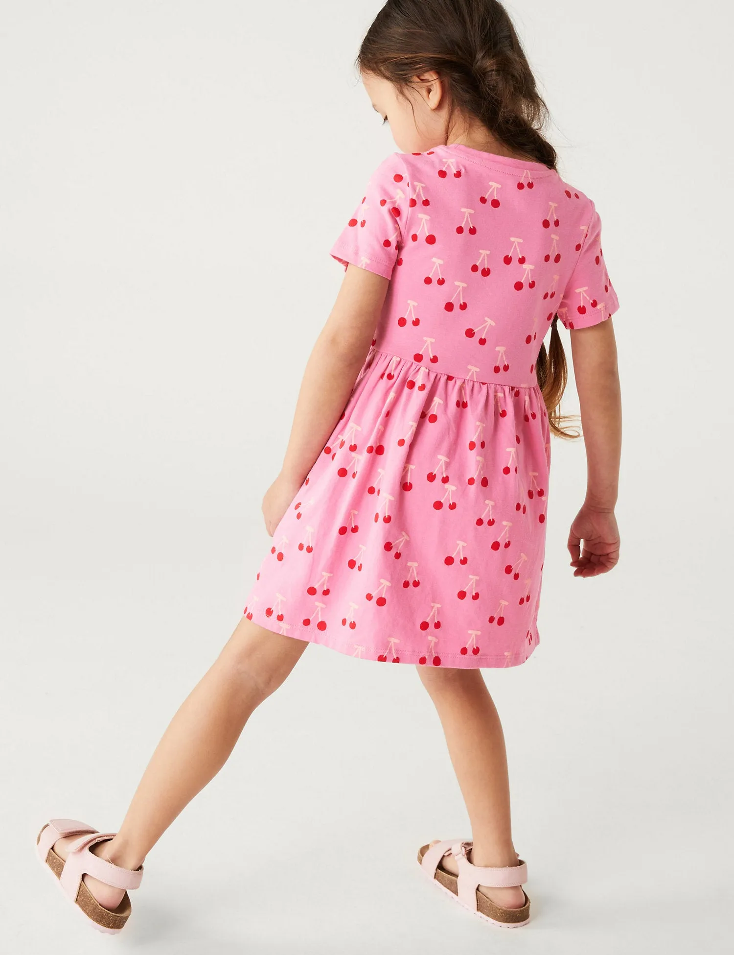 Cotton Rich Cherry Print Dress