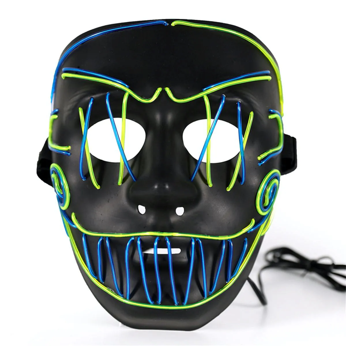 Cross Stitch Joker LED Mask