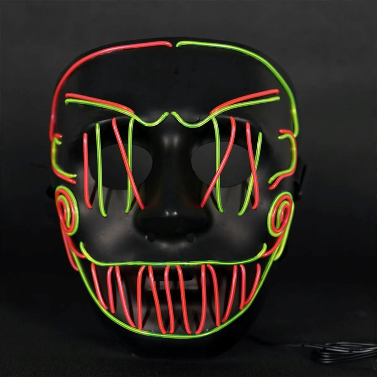 Cross Stitch Joker LED Mask