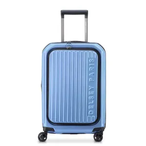 Delsey Securitime ZIP Top Opening 55cm Cabin Luggage - Blue