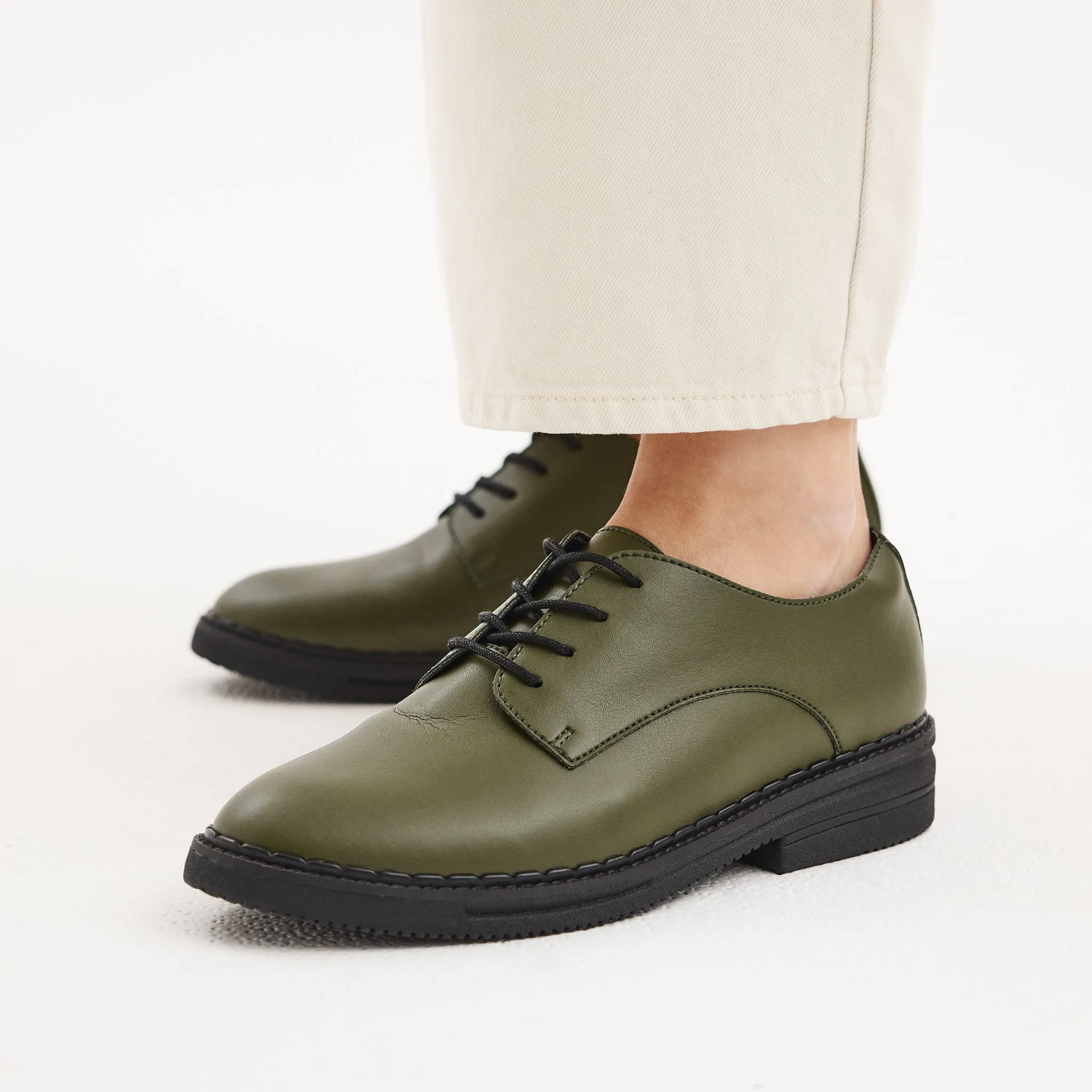 Derby Rise Cactus Leather Green