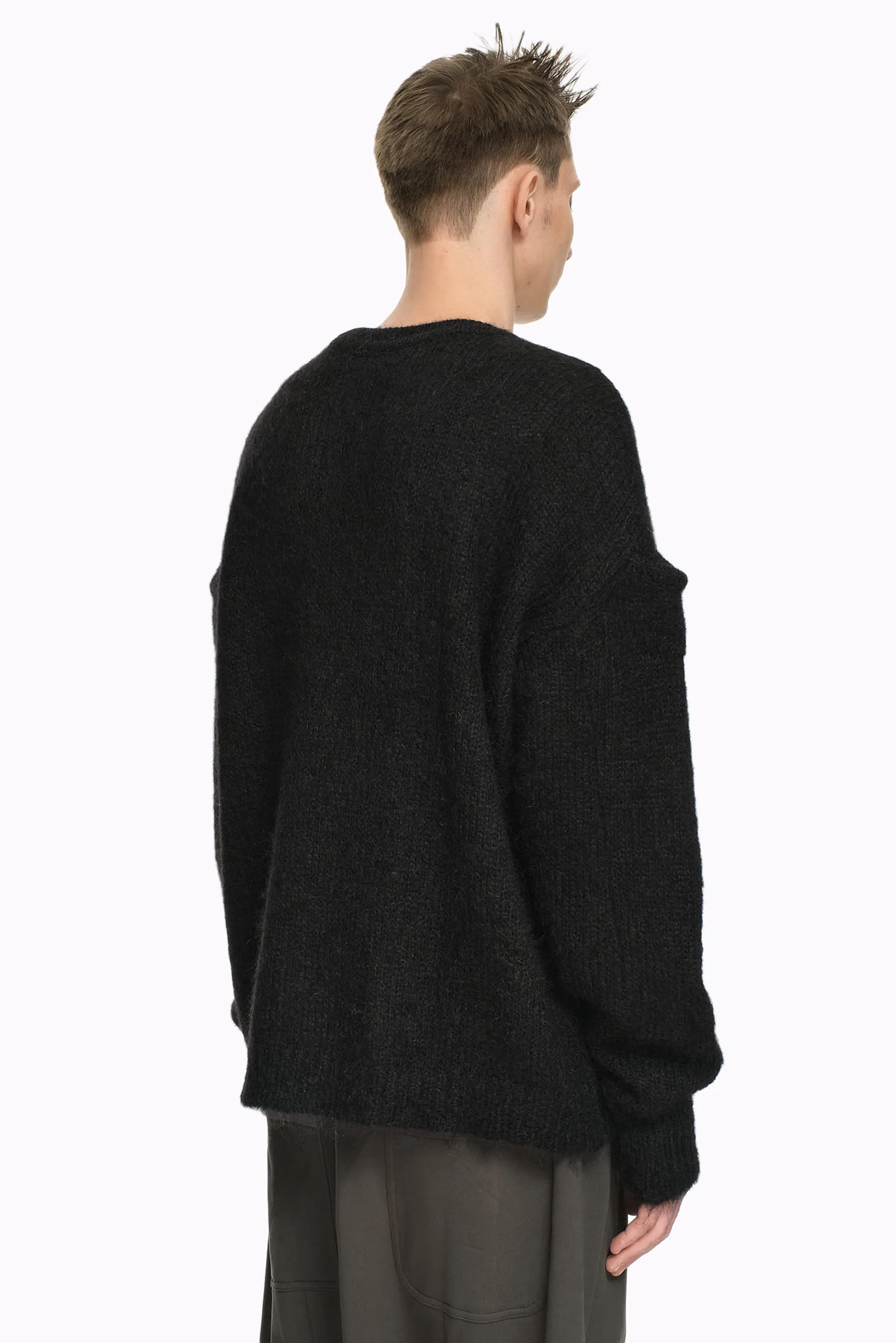 Dip Knitted Sweater Black