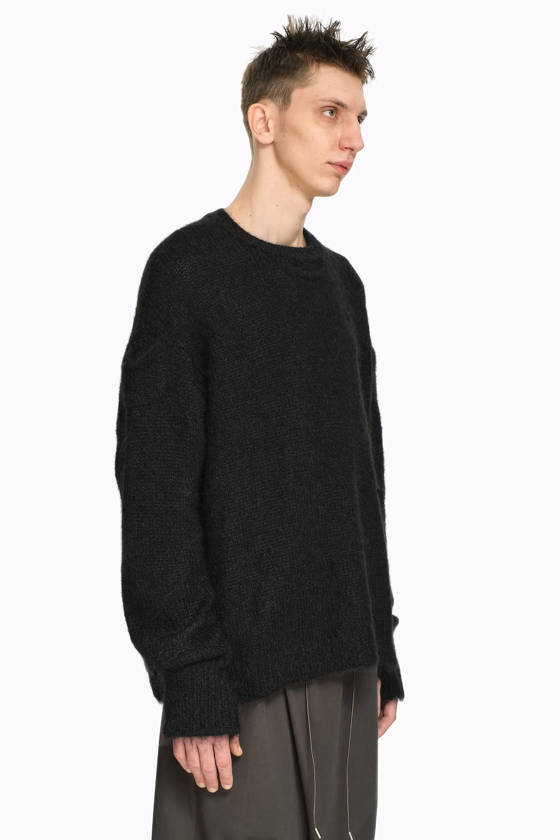 Dip Knitted Sweater Black