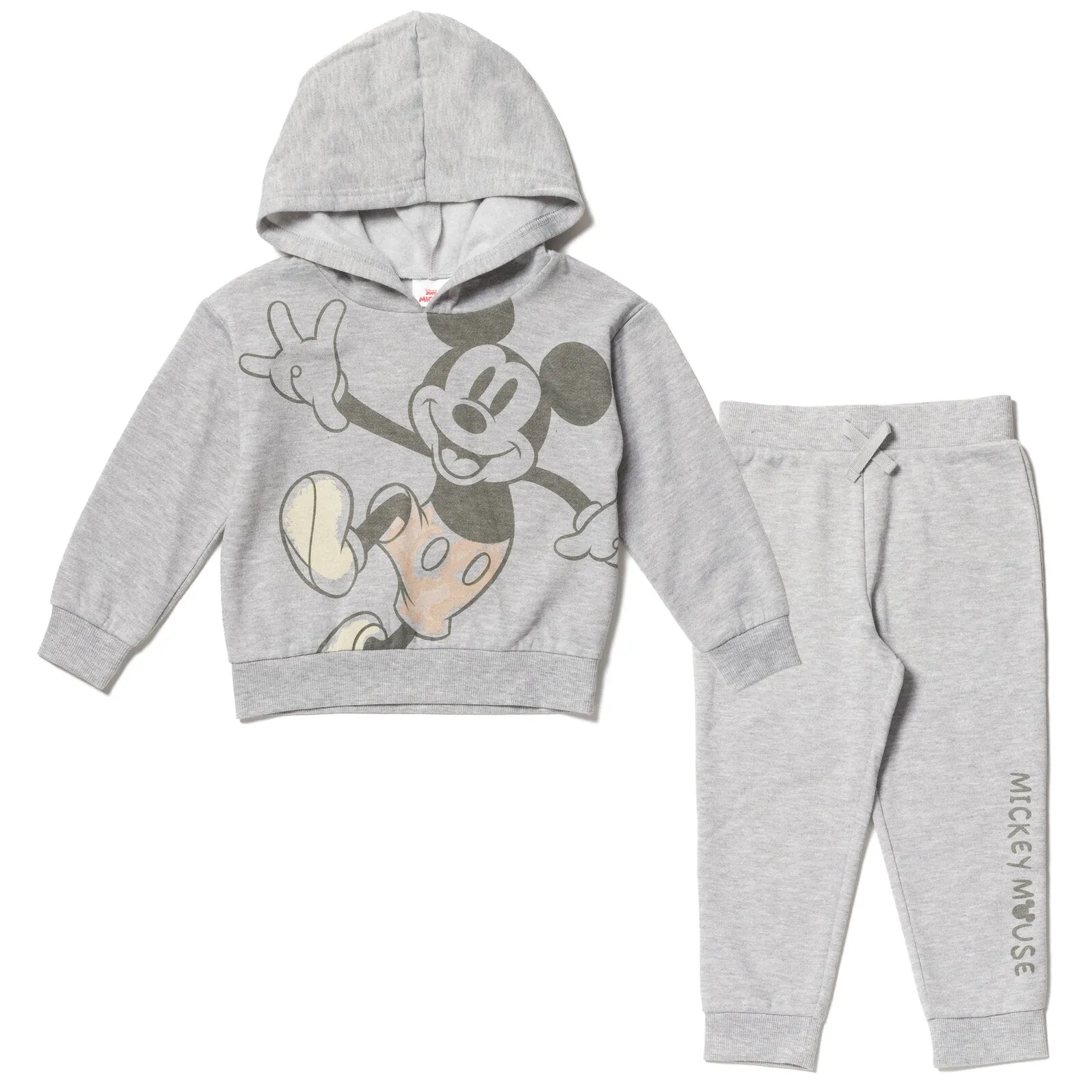 Disney Mickey Mouse Fleece Pullover Hoodie and Pants Outfit Set