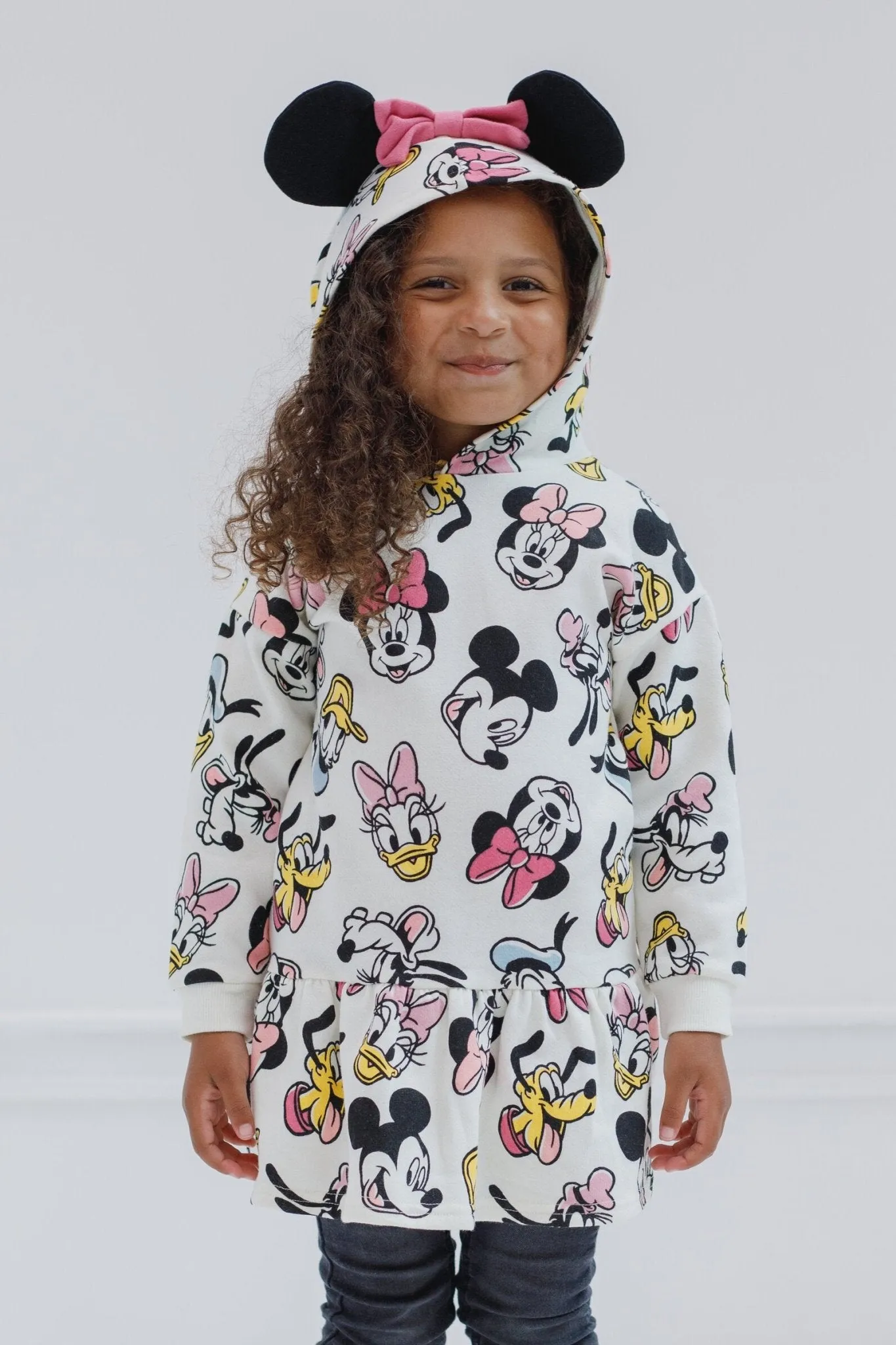 Disney Mickey Mouse Goofy Donald Duck Daisy Fleece Dress