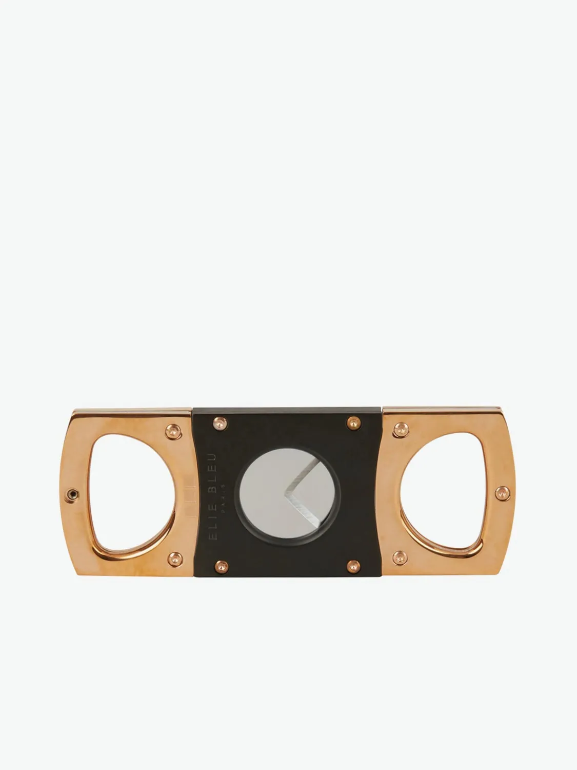 Double Blade Cigar Cutter Golden Rose