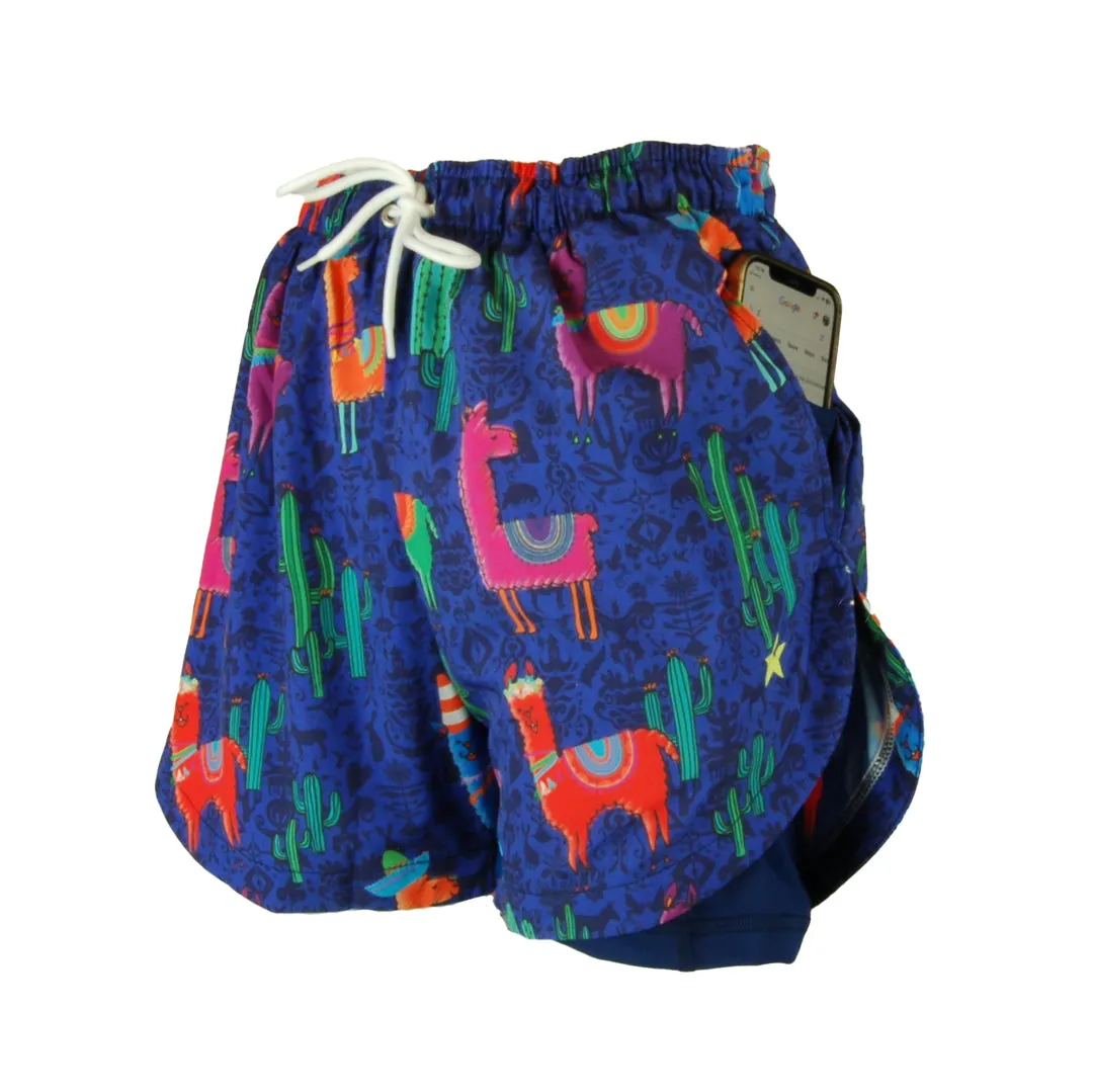 Double Layer Jazzy Shorts | Llama Drama