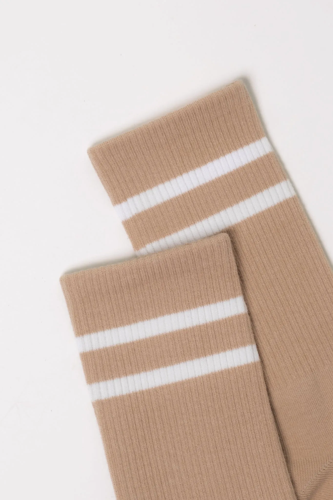 Double Stripe Crew Socks