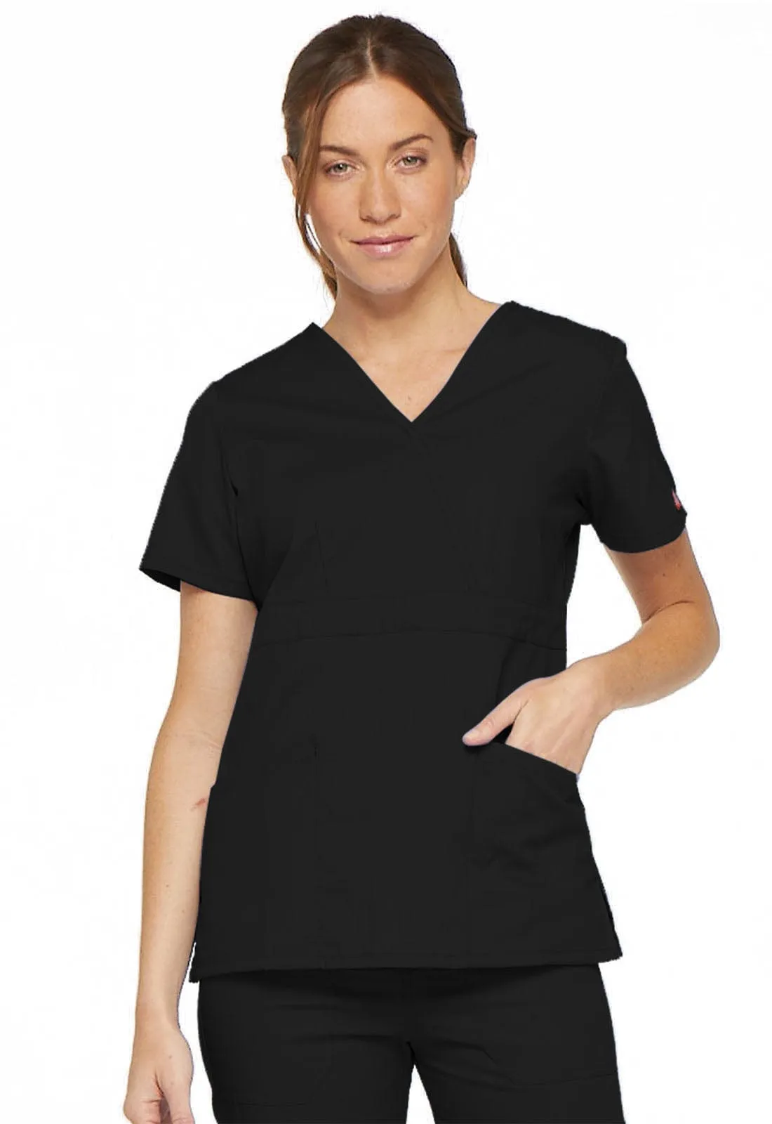 EDS Signature Dickies  Mock Wrap Scrub Top 86806