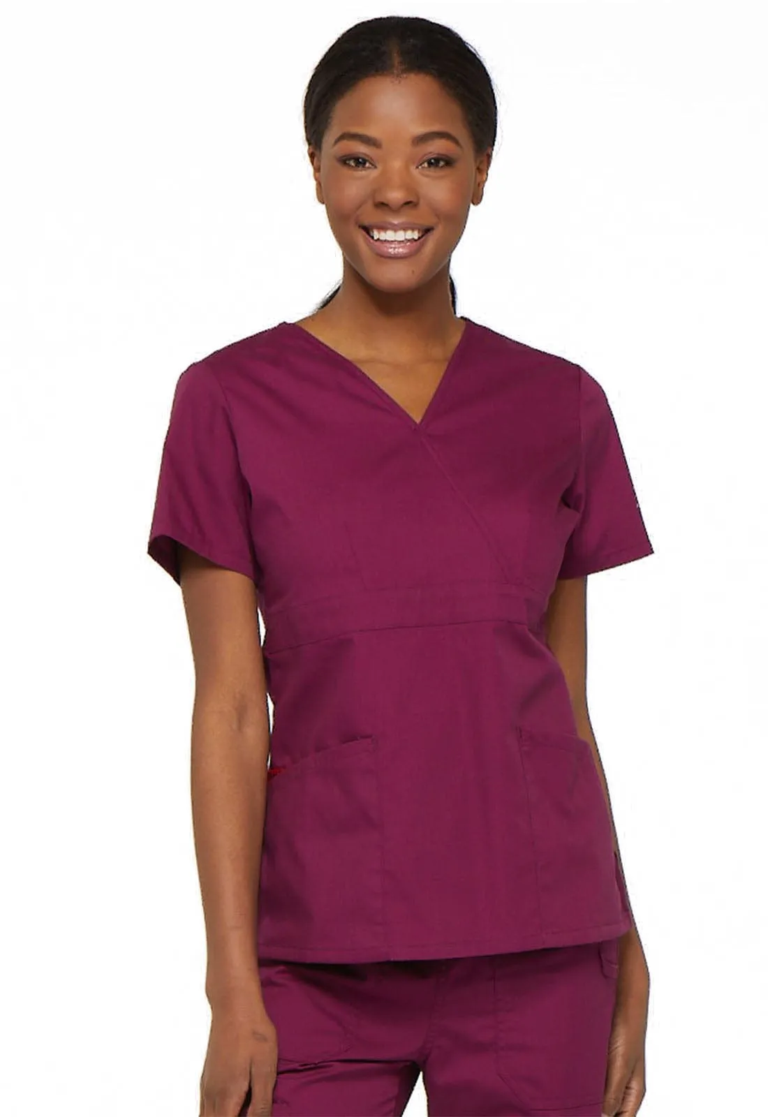 EDS Signature Dickies  Mock Wrap Scrub Top 86806