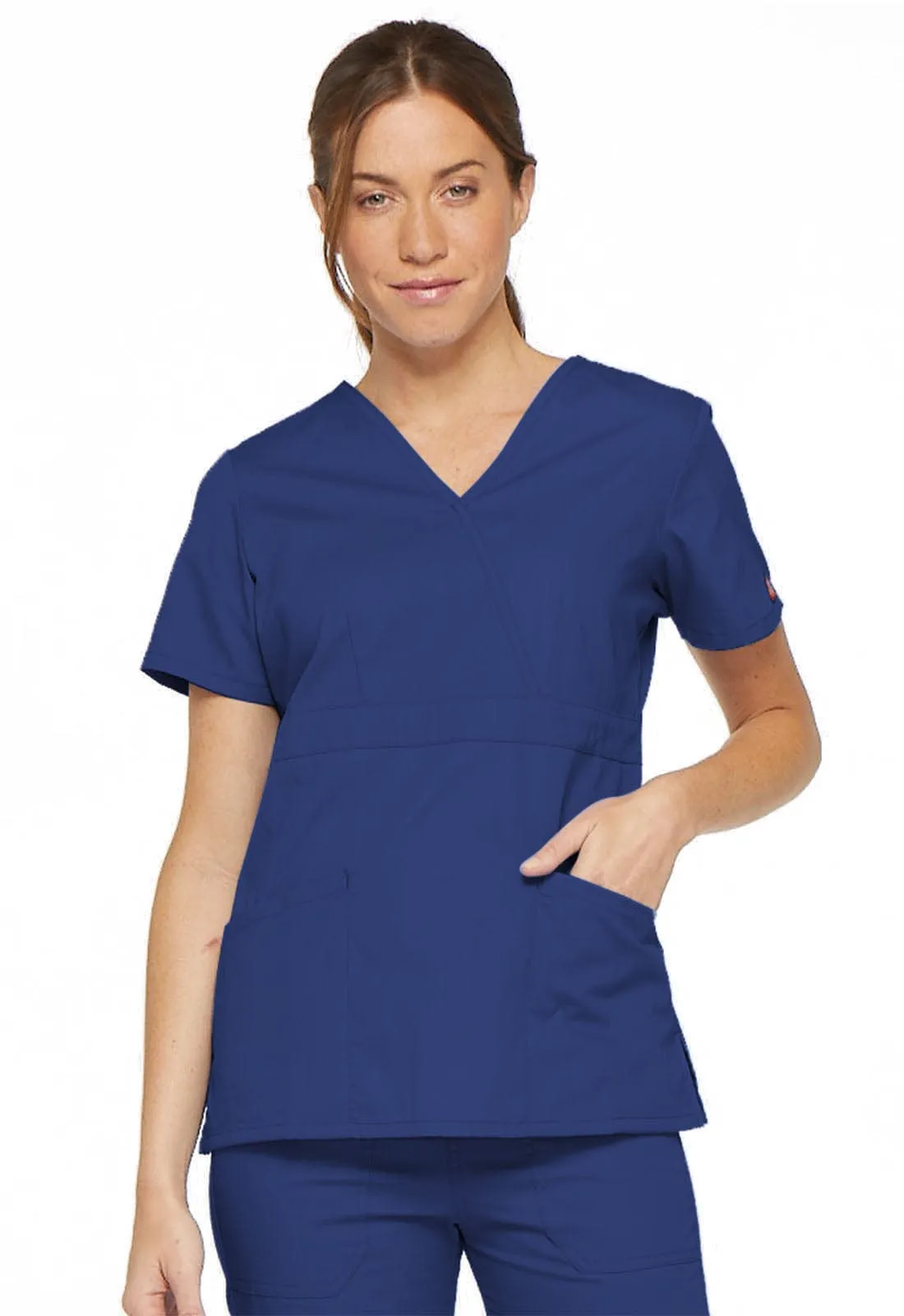 EDS Signature Dickies  Mock Wrap Scrub Top 86806