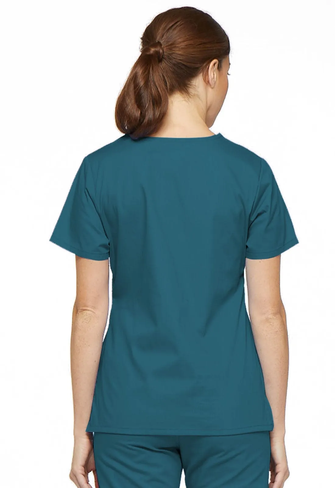 EDS Signature Dickies  Mock Wrap Scrub Top 86806