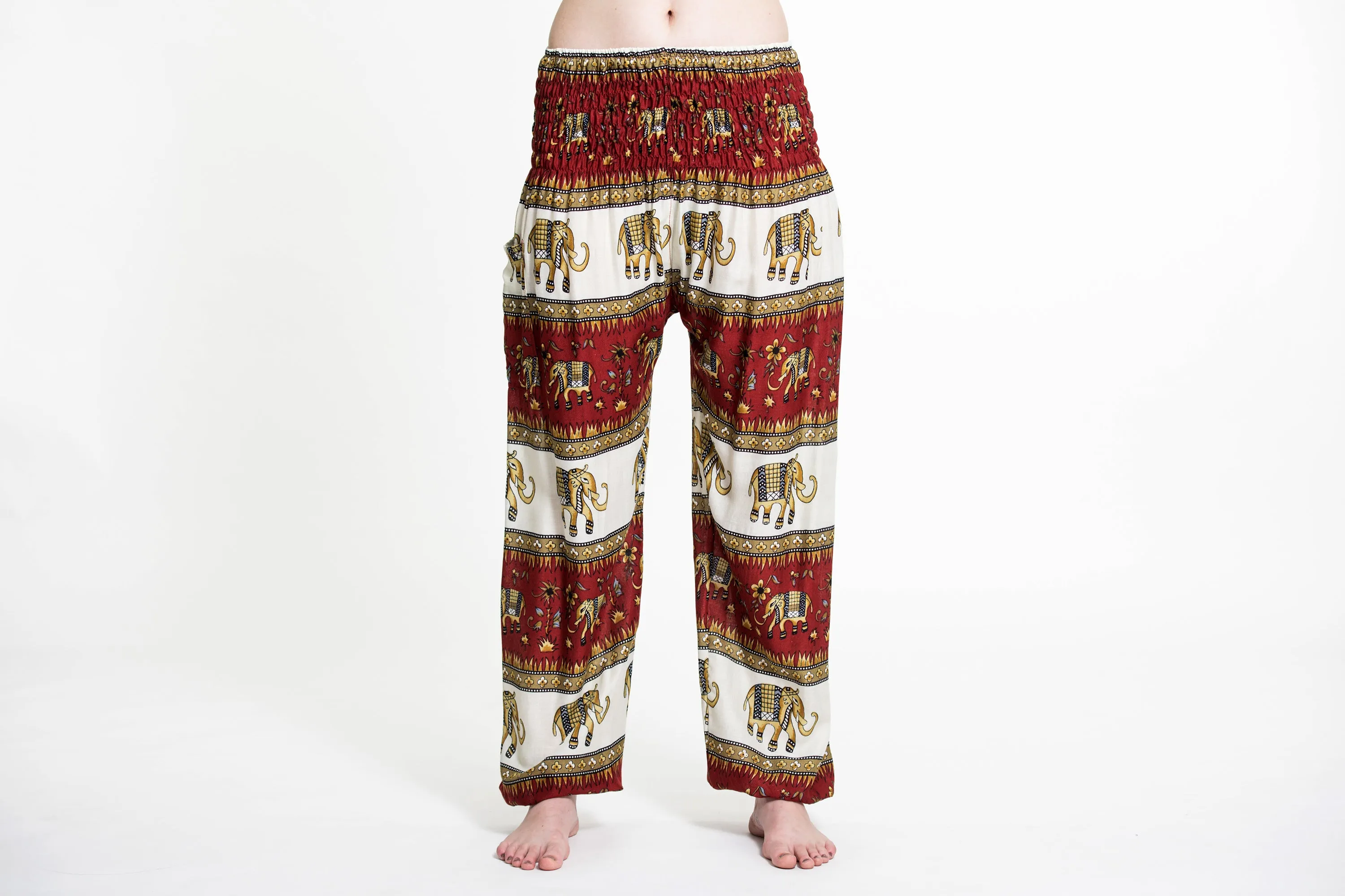 Elephant Bliss Women's Elephant Pants in Red