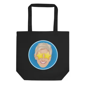 Ellen Emoji Star Eyes Tote- Black