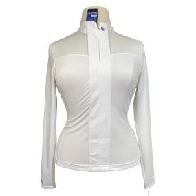 Equestrian Stockholm 'Light Breeze' Competition Shirt in White - Women's XL