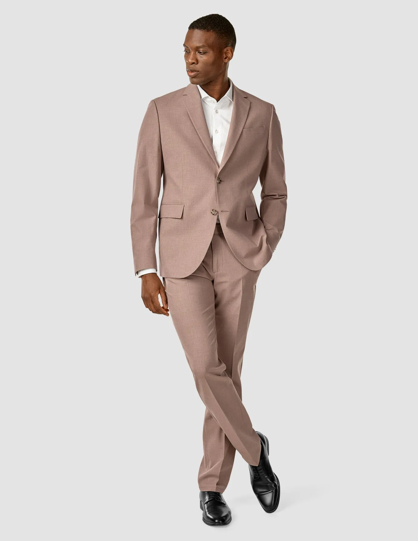 Essential Suit Pants Regular Dusty Lilac Melange