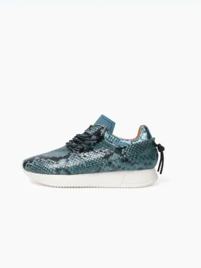 Esseutesse Python Sneaker - Cyan