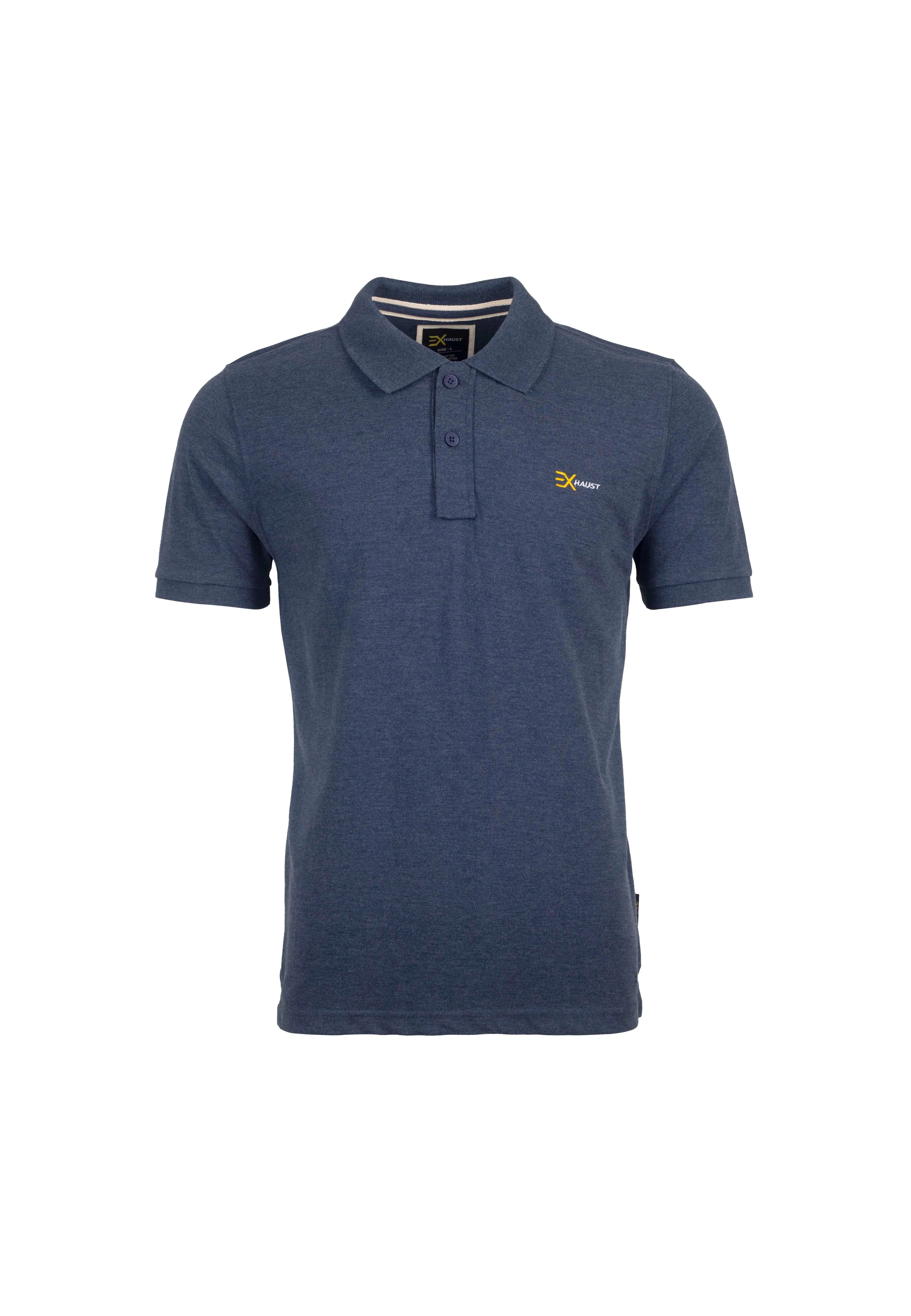 EXHAUST Plain Polo T-Shirt [Slim Fit] 1319