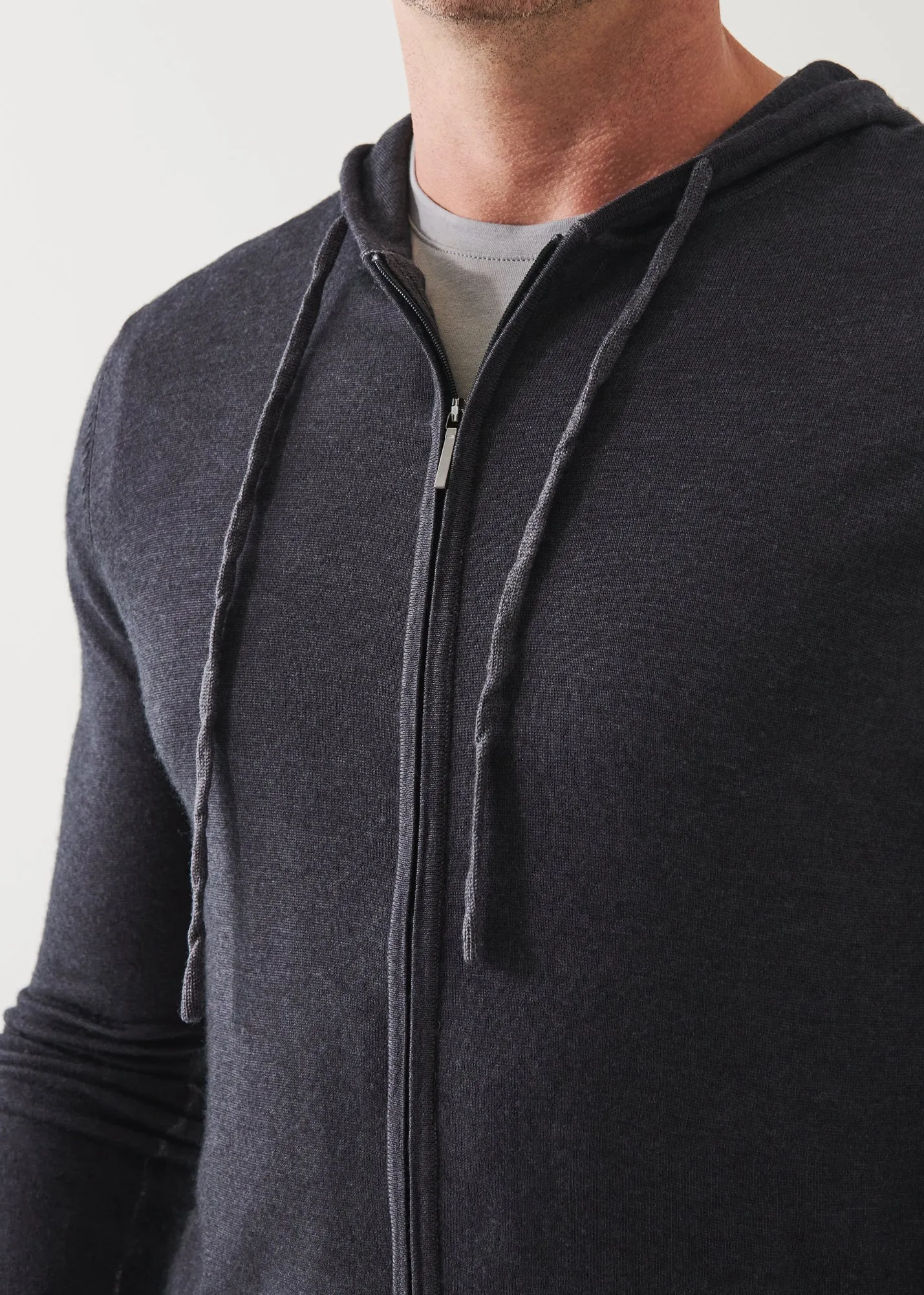 EXTRA-FINE MERINO VINTAGE WASH FULL ZIP HOODIE