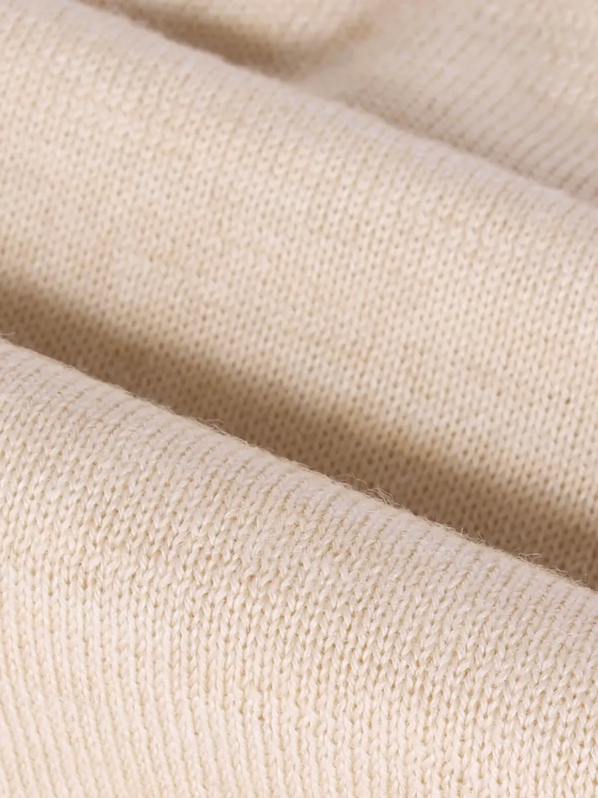 Extrafine Merino Polo Light Beige