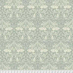 Fabric Brer Rabbit, from Standen Collection, Original Morris & Co for Free Spirit,  PWWM026.TEAL