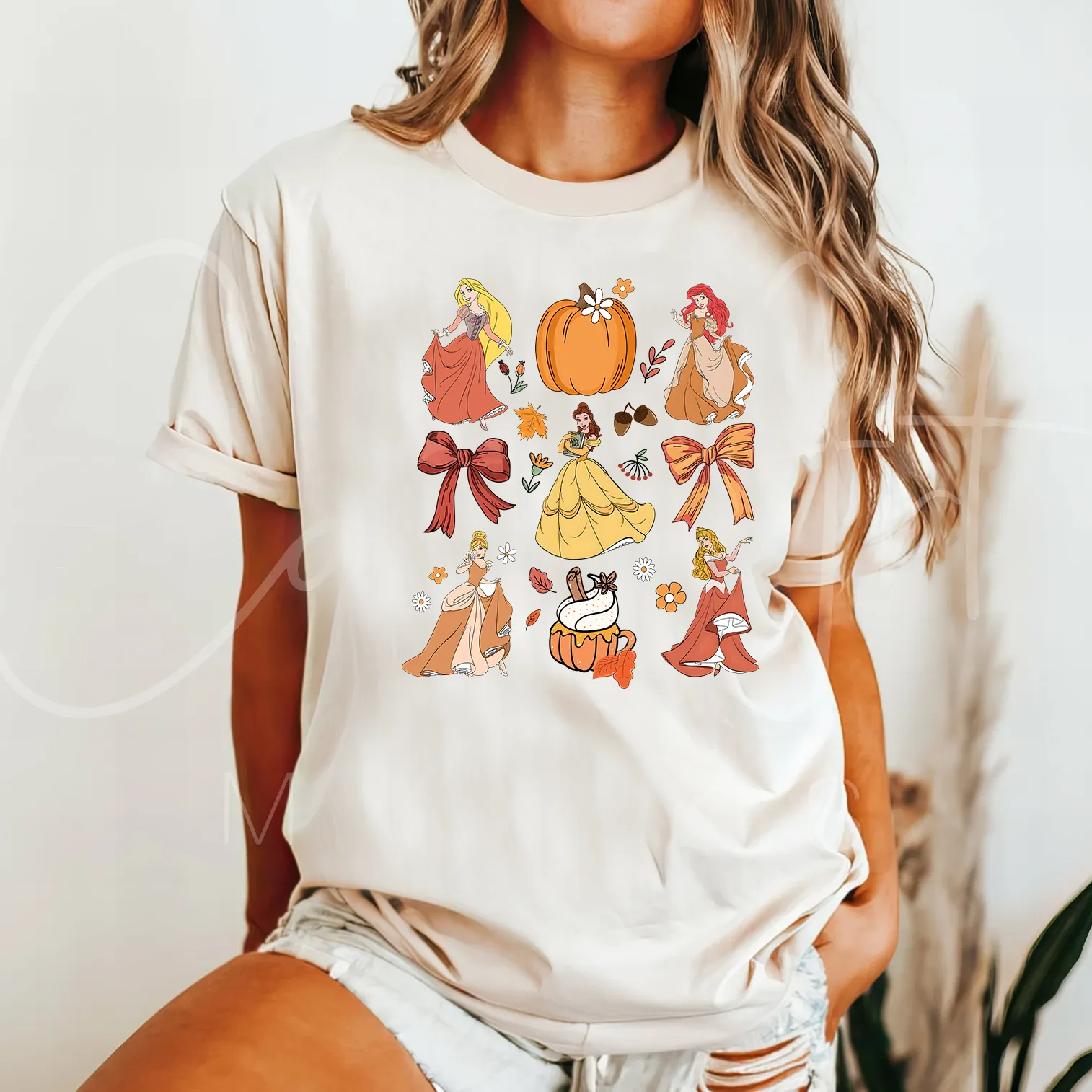 Fall Characters Graphic Tee, Ivory