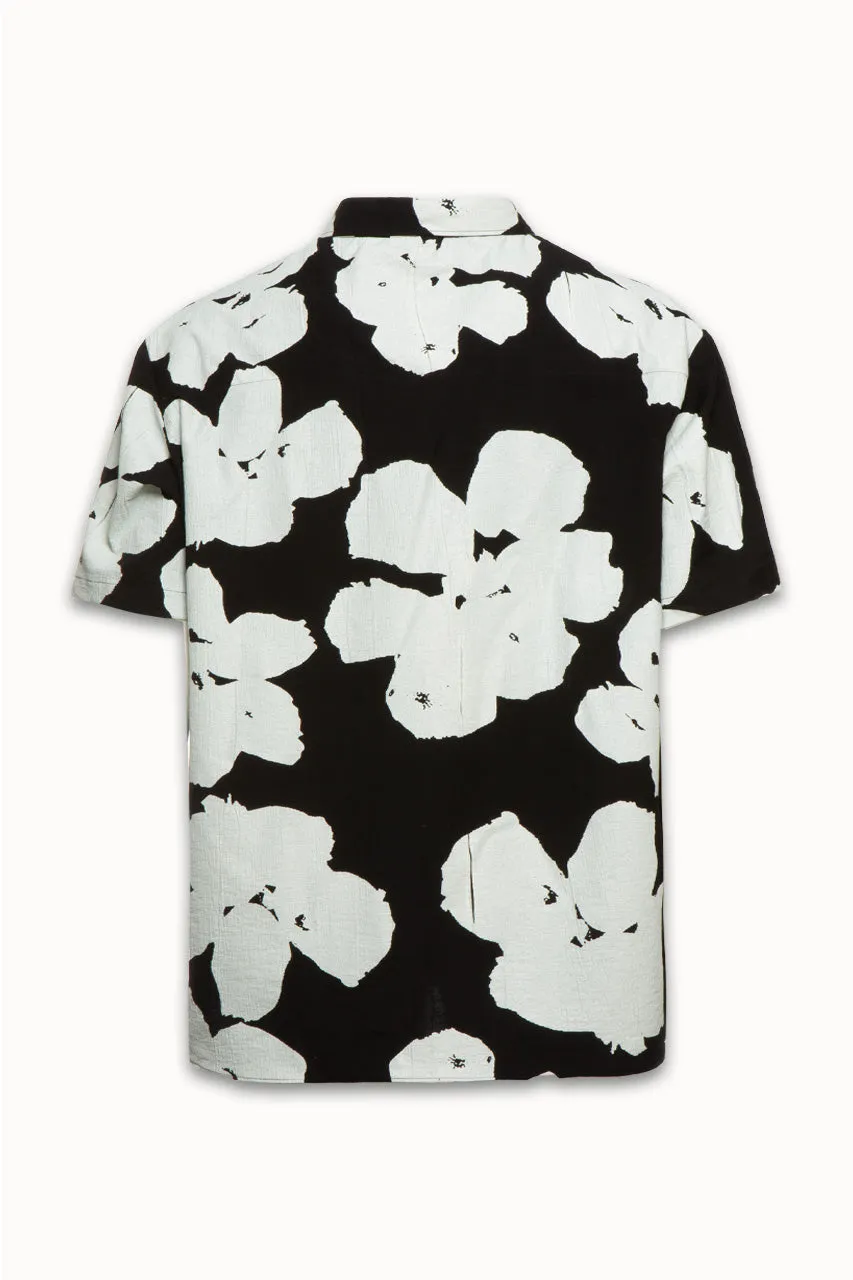 Family First Flower Shirt - Black