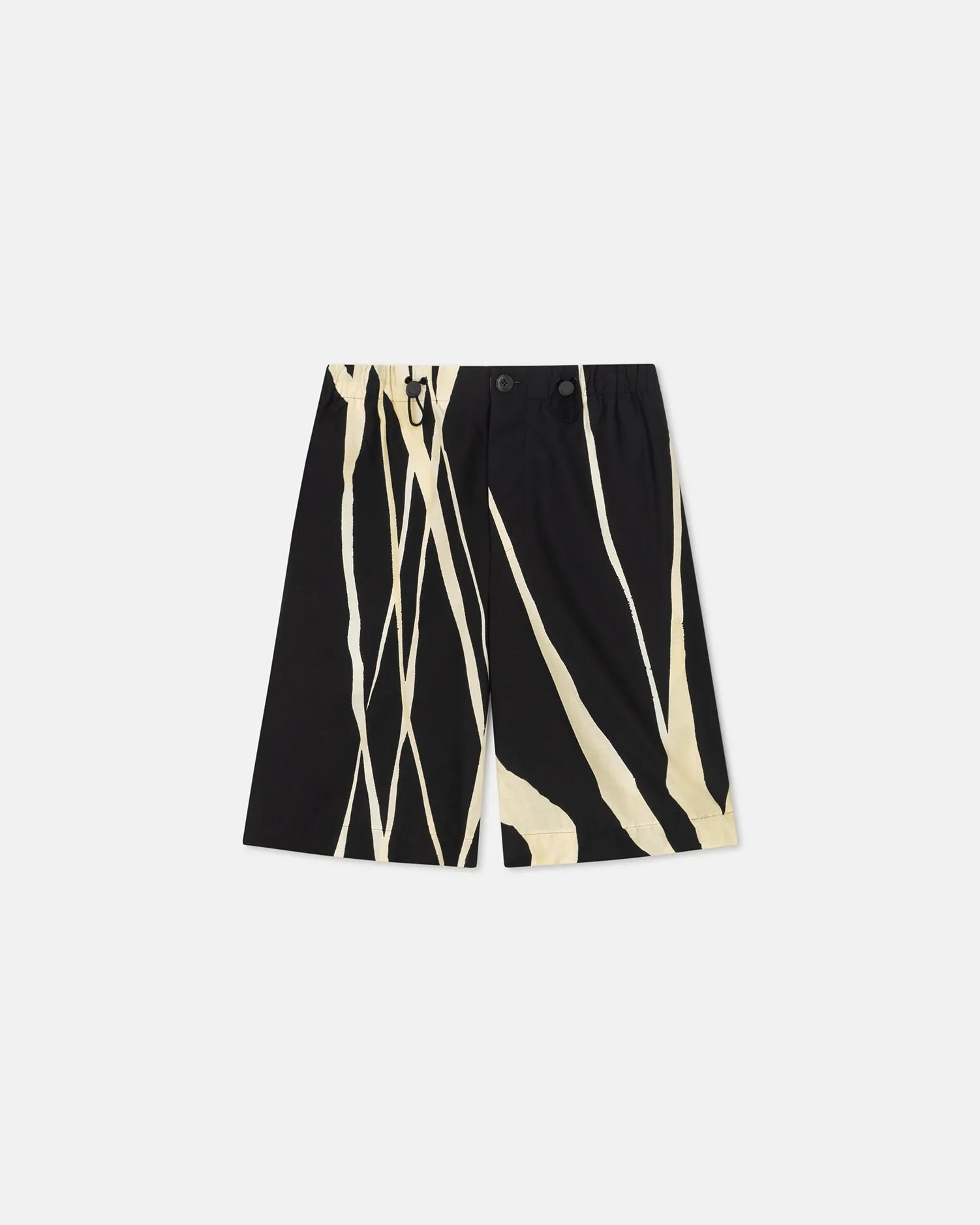 Felix - Printed Silk And Cotton Blend Bermuda Shorts - Light Fringe