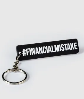 Financial Mistake Rubber Key Ring